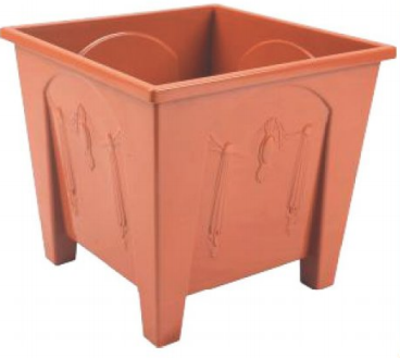 Square Flower Tub 13"-RW (20L)-TEL