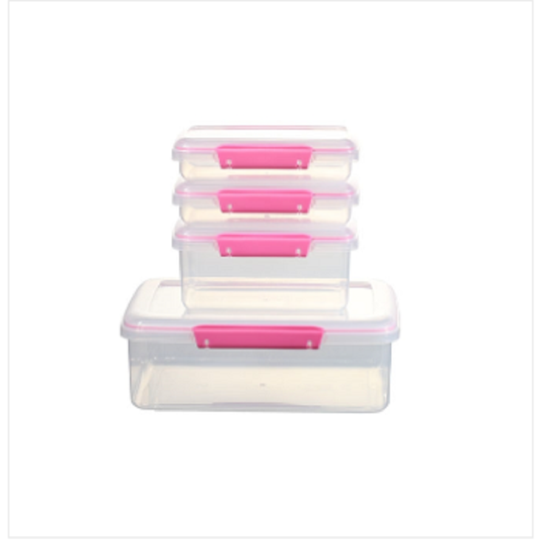 Aqua Food Lock Container Rtg 4 Pcs Set