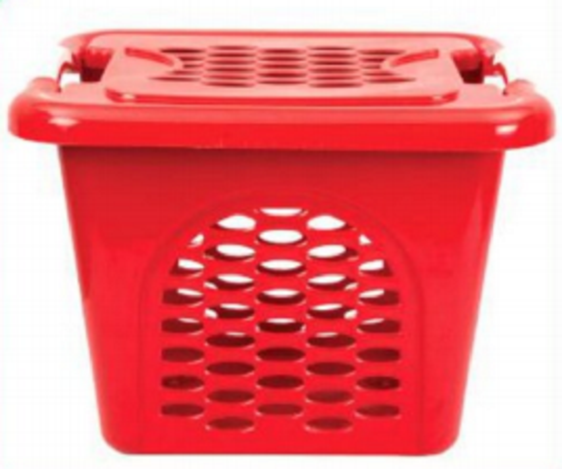 Laundry Basket Red- TEL