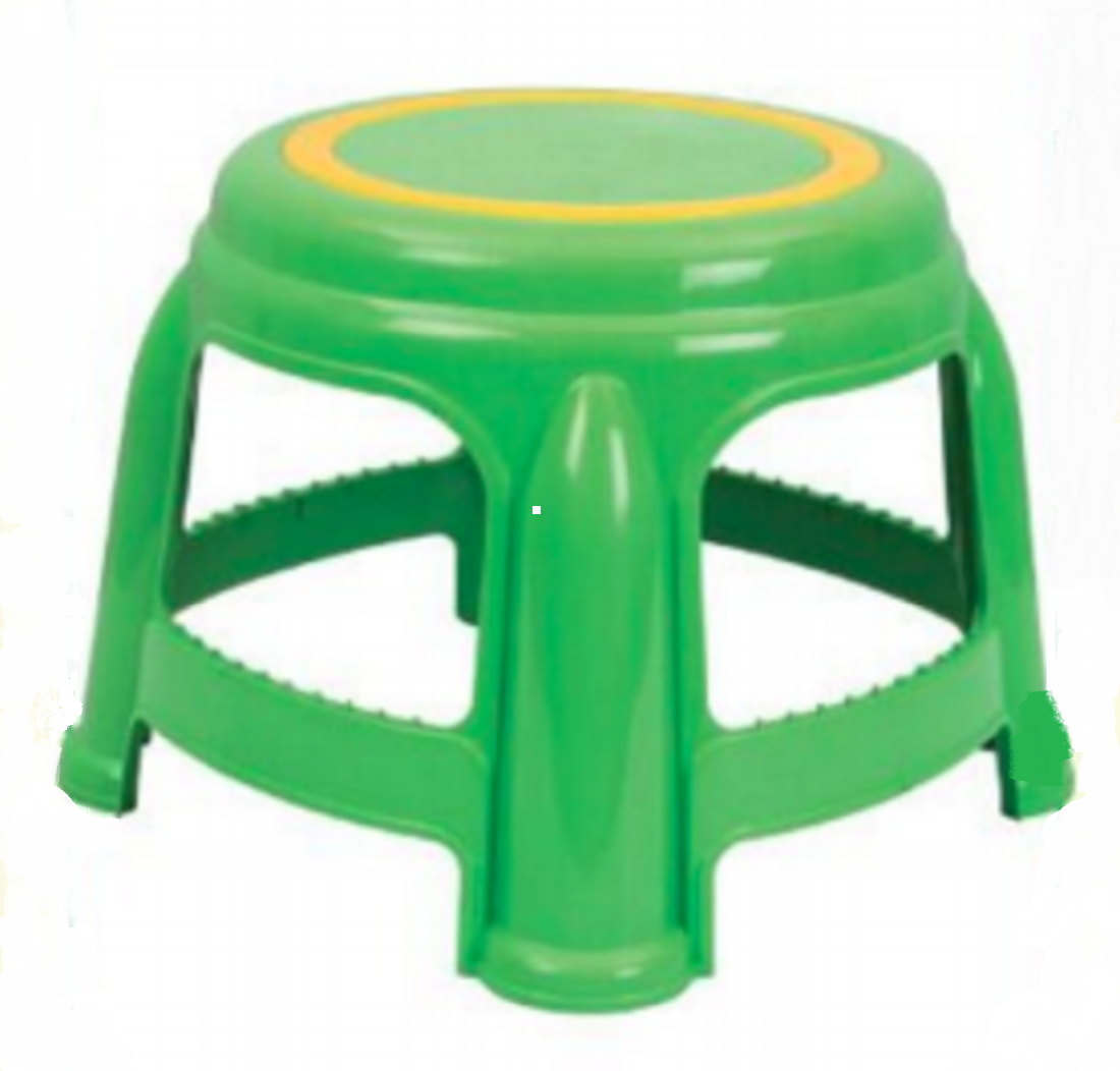 Round Stool Without Print Parrot Green-TEL