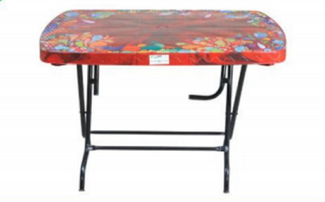 4 Seated Deluxe Table -Print Rose Wood (S/L)-TEL