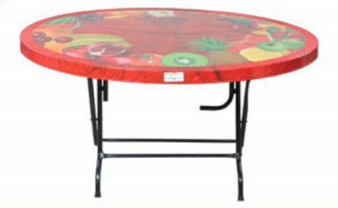 6 Seated Deluxe Table-Print  Rose Wood (S/L)-TEL