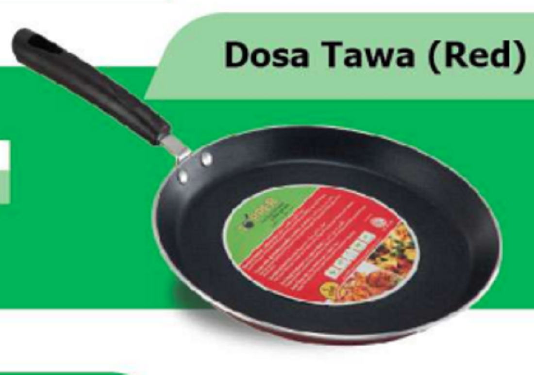 TPR NS Glamour Dosa Tawa (Red) - 26 cm