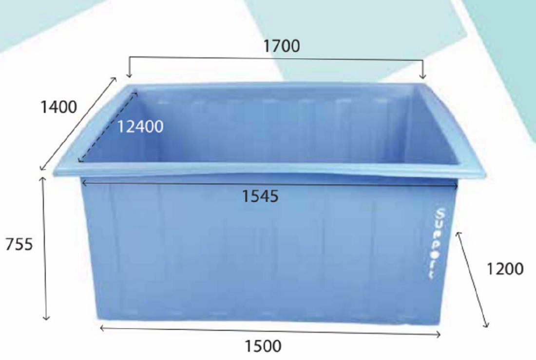 SIB-08 Industrial Basket 1300LTR  Blue