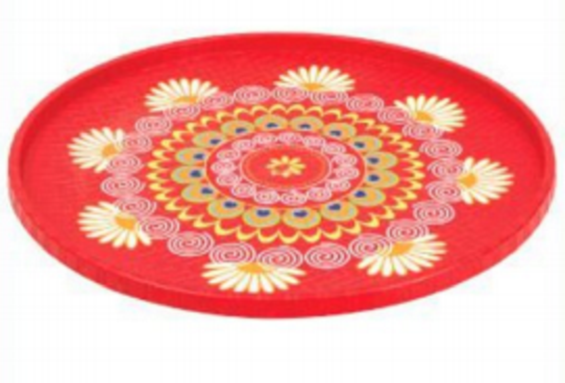 Plastic Dala Red Printed -TEL/ Printed
