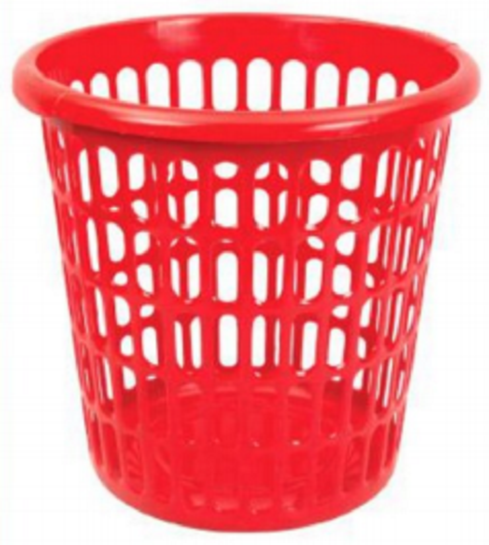 Square Laundry Basket Red-TEL