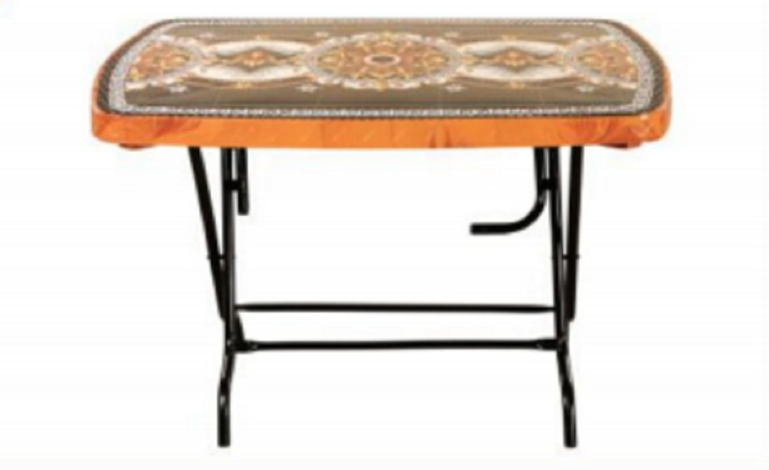 4 Seated Deluxe Table-Print S/W Royal (St/L)-TEL