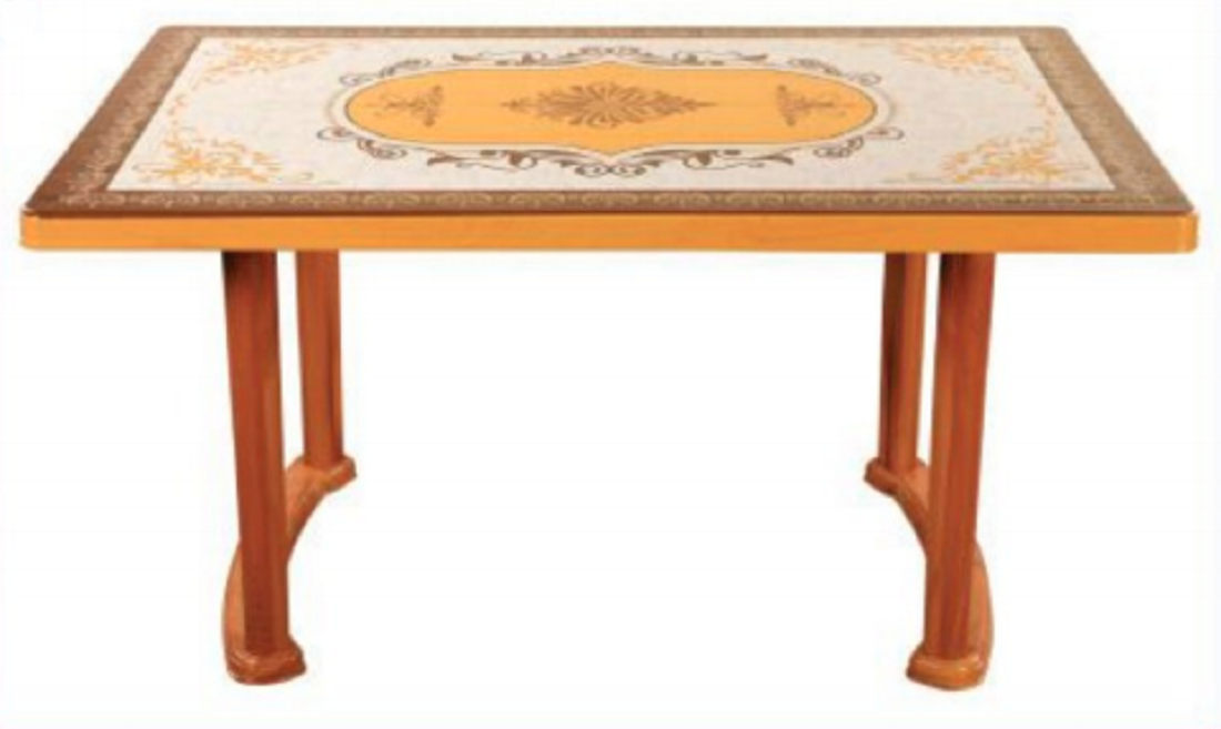 6 Seated Square Table-Print S/W Diamond (P/L)-TEL