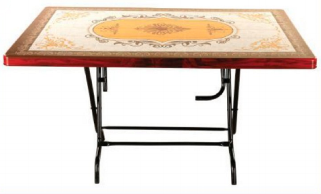 6 Seated Square Table-Print R/W Diamond(St/L)-TEL