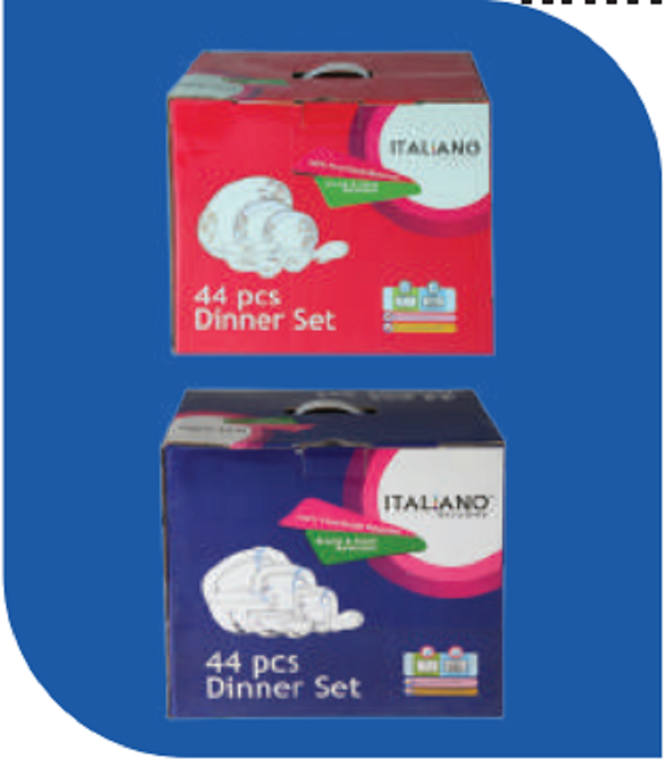 Dinner Set Round 44 pcs -Rainbow Brand: Italiano