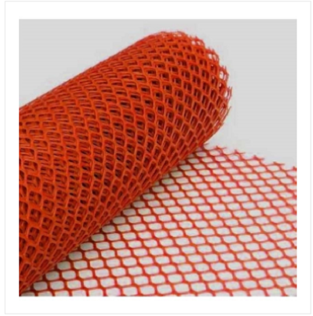 Hexagonal Net 82 Ft X 6.50ft Orange DC