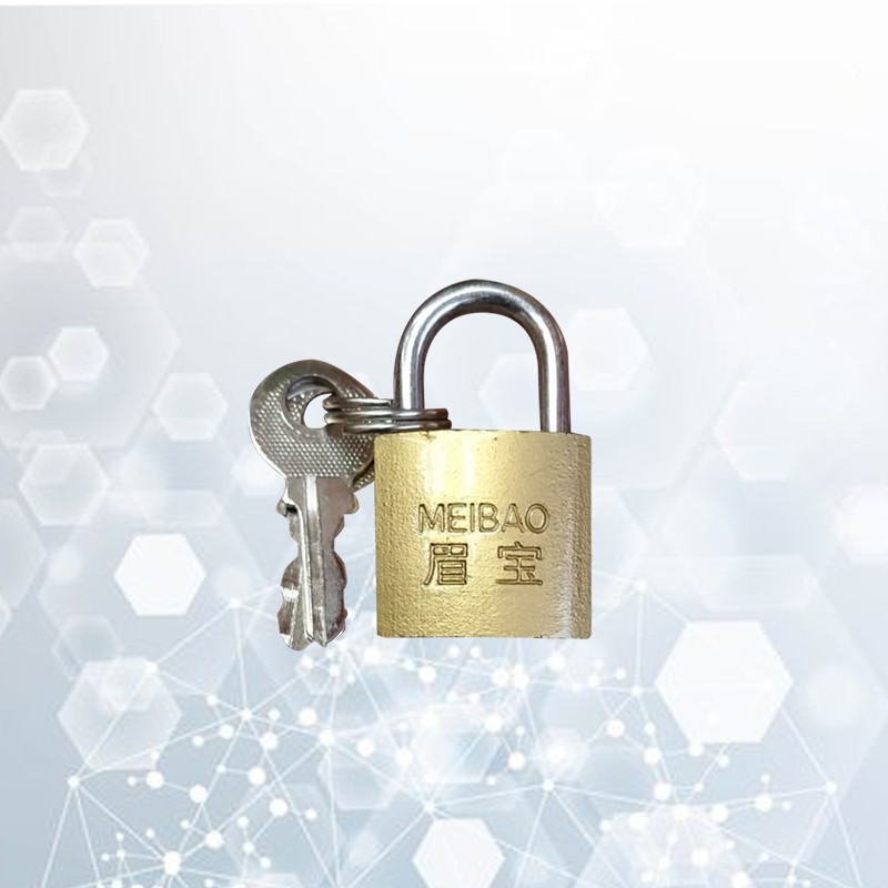 Brass Color Lock 38mm (Code: 12171)