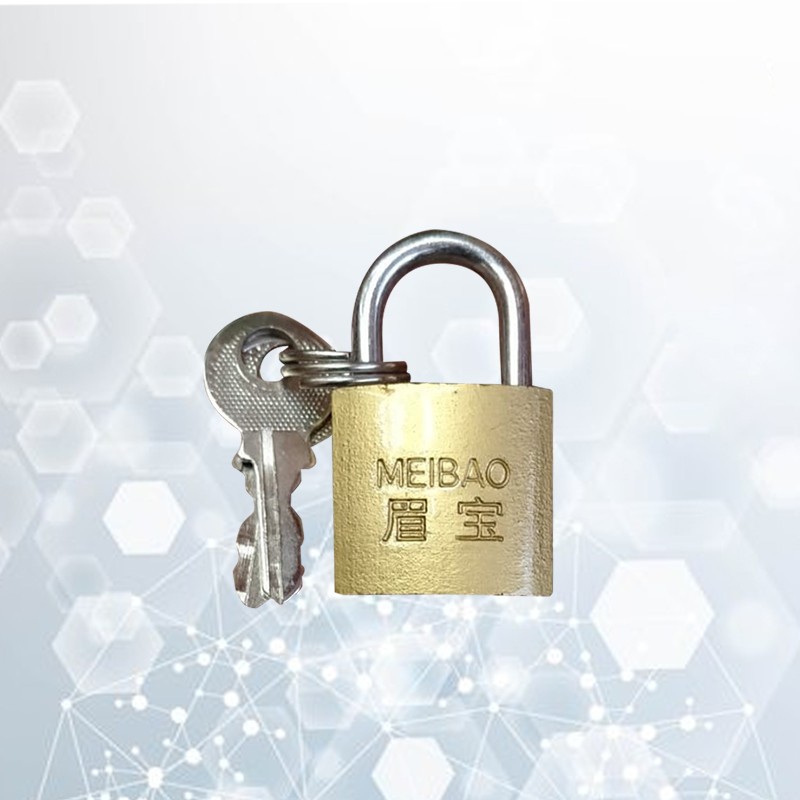 Brass Color Lock 63mm (Code: 12173)