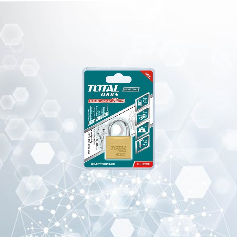 Total Brass Padlock 30mm (Code: 12181)