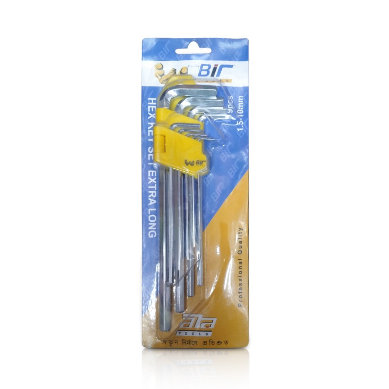 BIR Hex Key Set Extra Long -Code: 13114