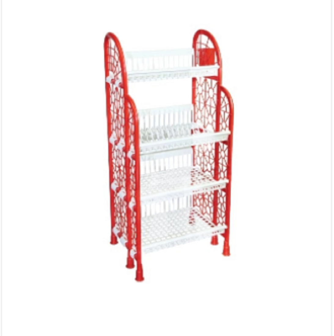 Premium Kitchen Rack Red And White