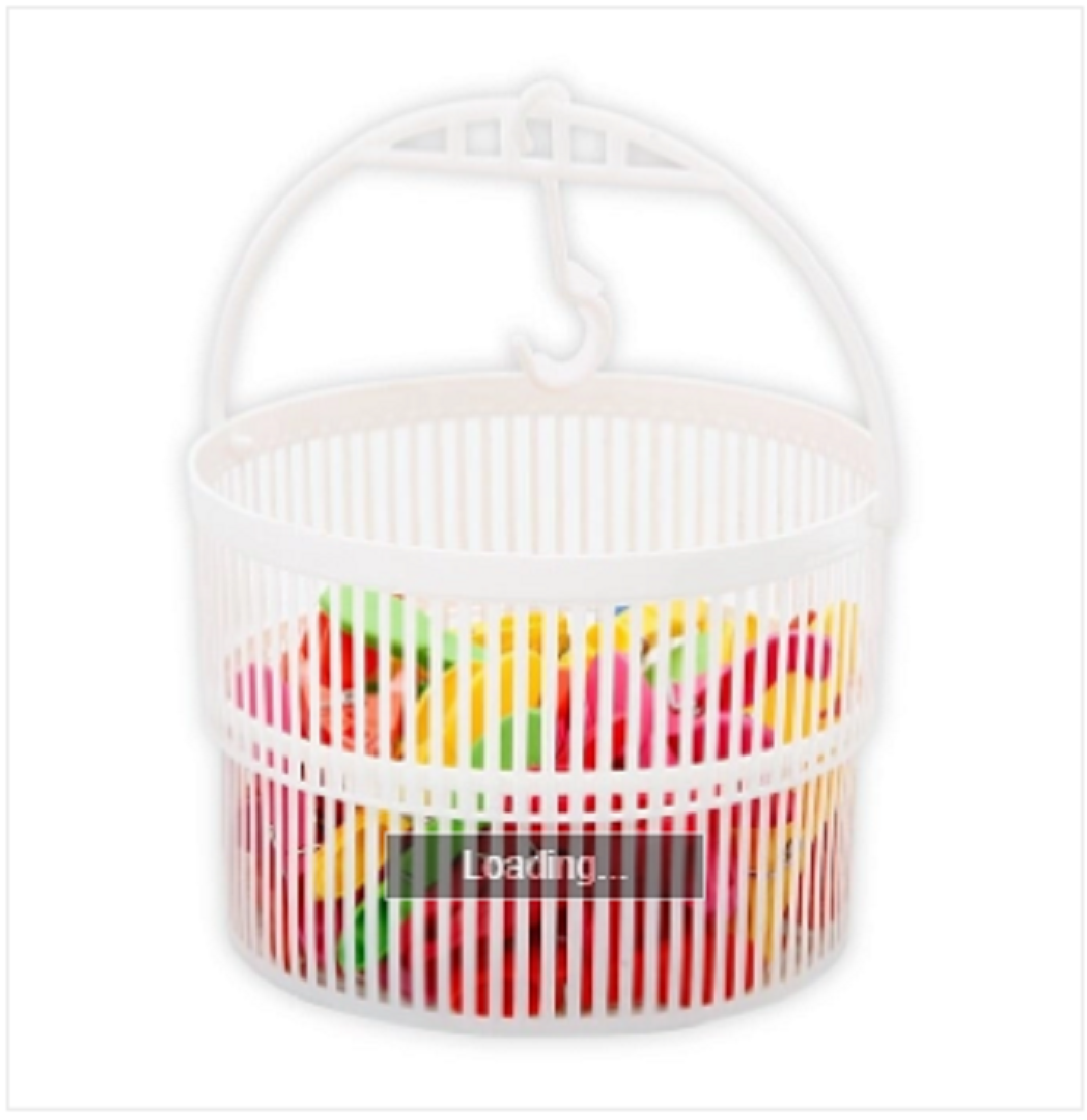 Clip Basket With 24 Pcs Clip Assorted