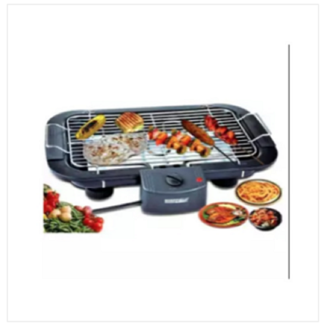 Electric BBQ Grill Machine Black