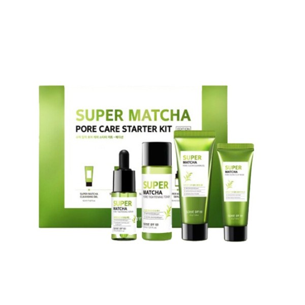 SOME BY MI SUPER MATCHA PORE CARE STARTER KIT (4 COMPONENTS) 124ML(AAAD-KN79)