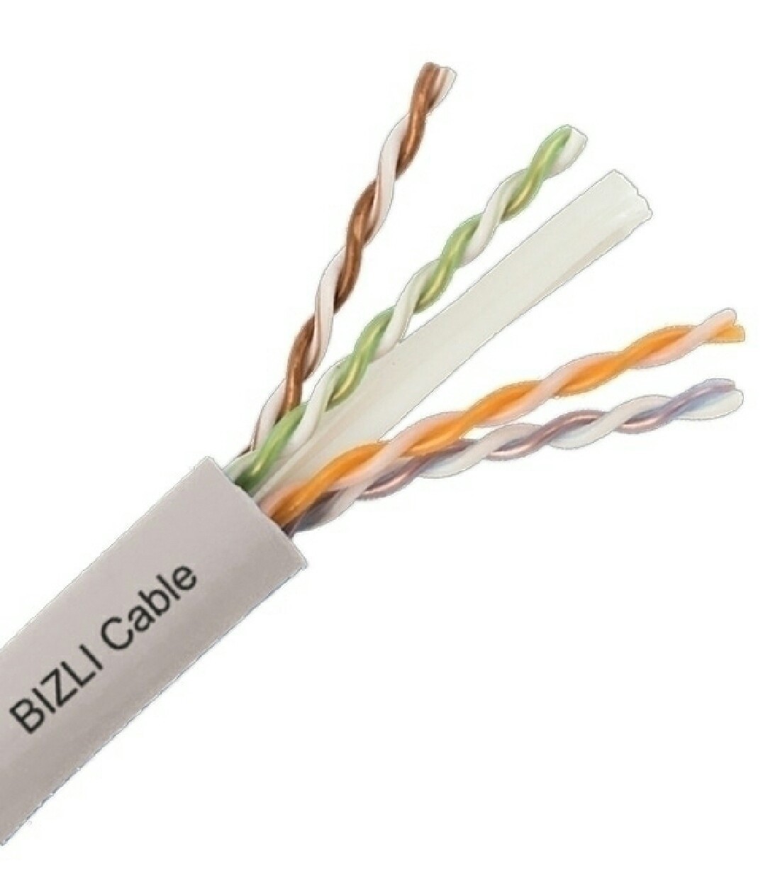 Bizli Telephone Cable (2 Pair) - 0.6 Mm Gray