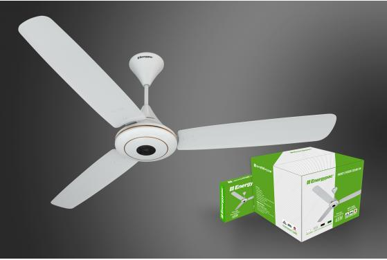 ENERGYPAC CEILING FAN Delux 56" Crescent White