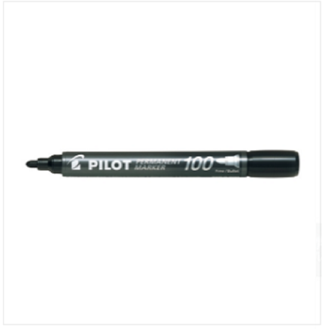 PILOT SCA-100 Permanent Marker Black Bullet