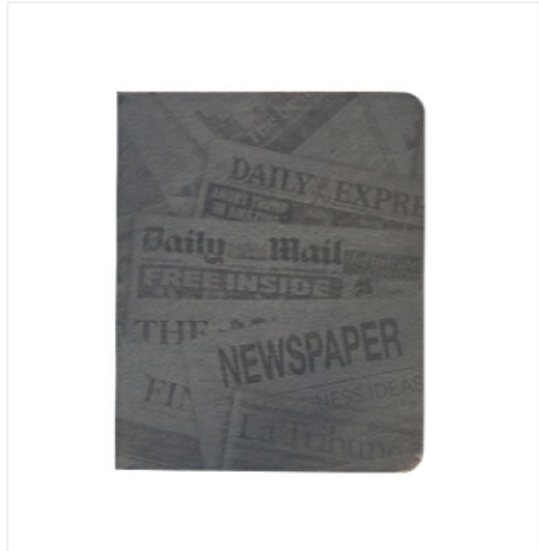 News Cover Silver Workbook Notebook
