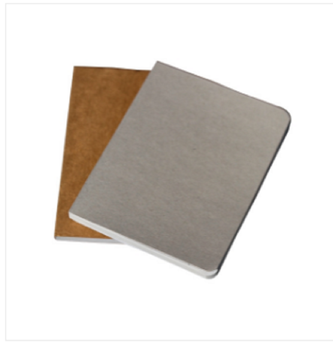 Pocket Series Kraft & Gray Notebook 2-Pack