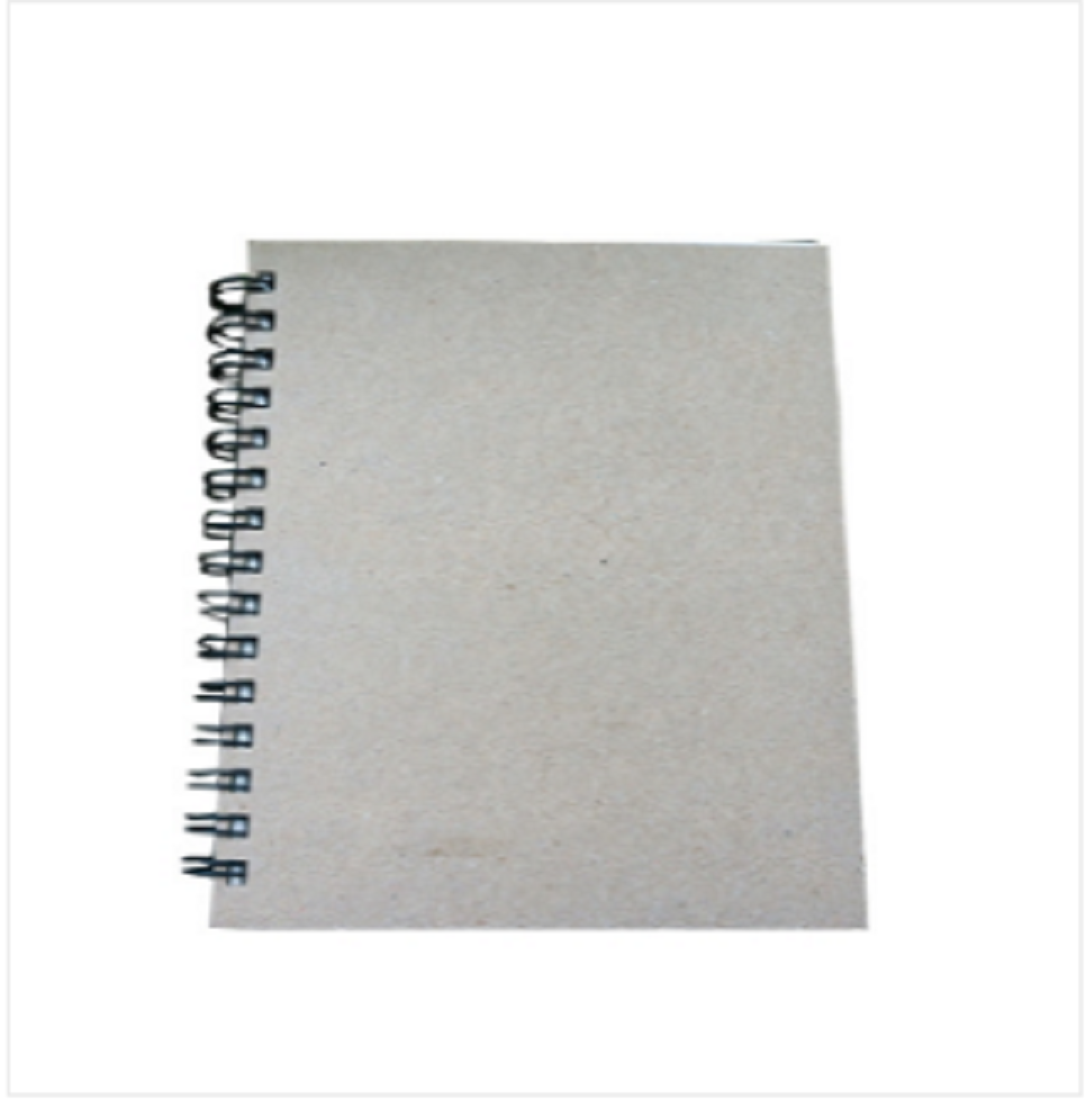 Artist Notebook Black Spiral