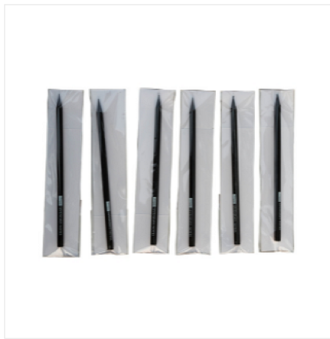Sevendaysnotes Black Wooden Pencil 6-Pack