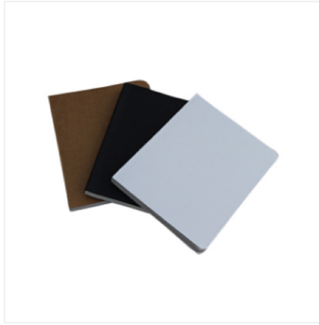 Pocket Series Black White Kraft Notebook 3-Pack