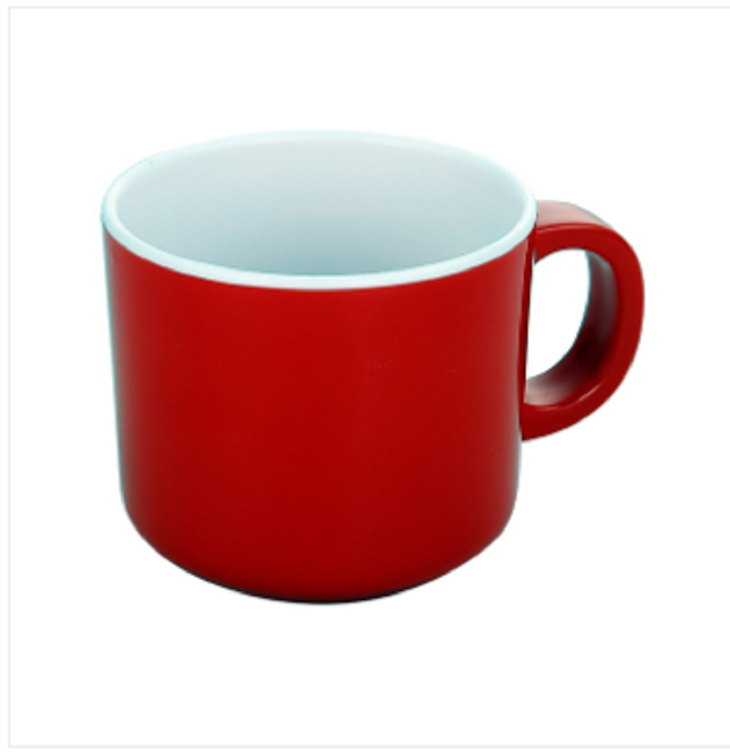 Two Color Nimo Mug White & Red