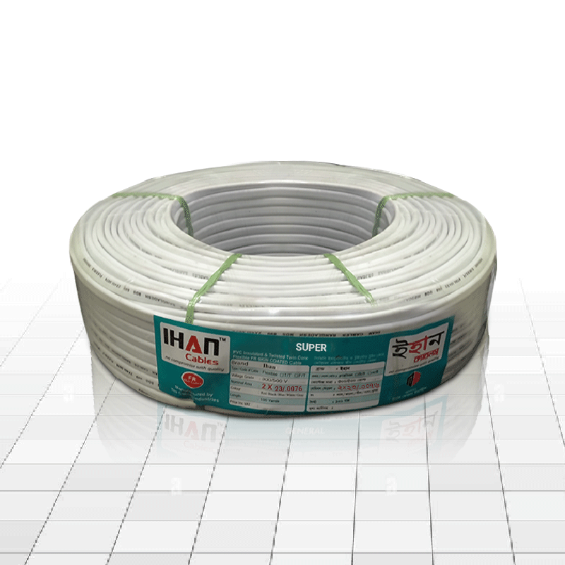 Ihan 2x23/76 2 Core Round Electric Cable Super (ABYC-14084)