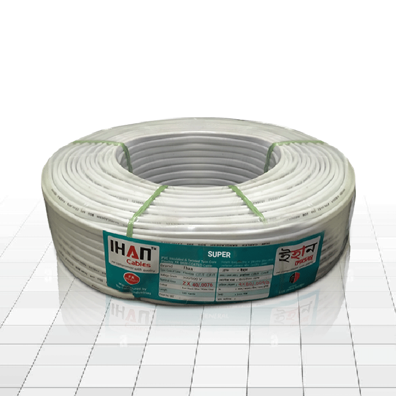 Ihan 2x40/76 2 Core Round Electric Cable Super (ABYC-14088)