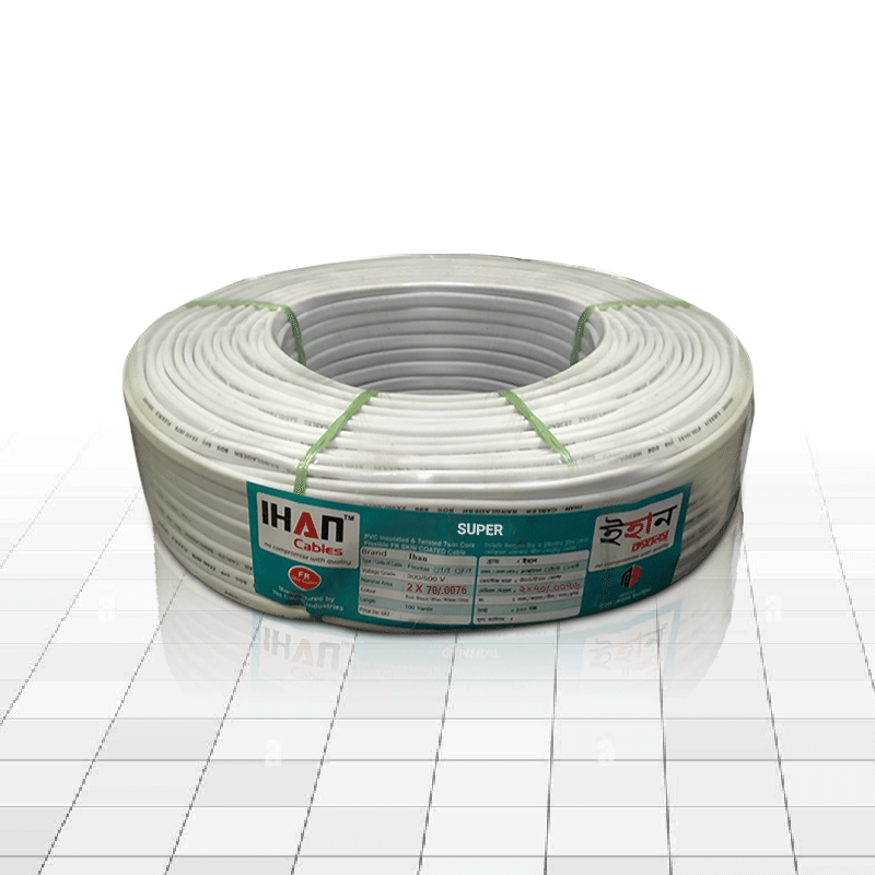 Ihan 2x70/76 2 Core Round Eletric Cable Super (ABYC-14092)