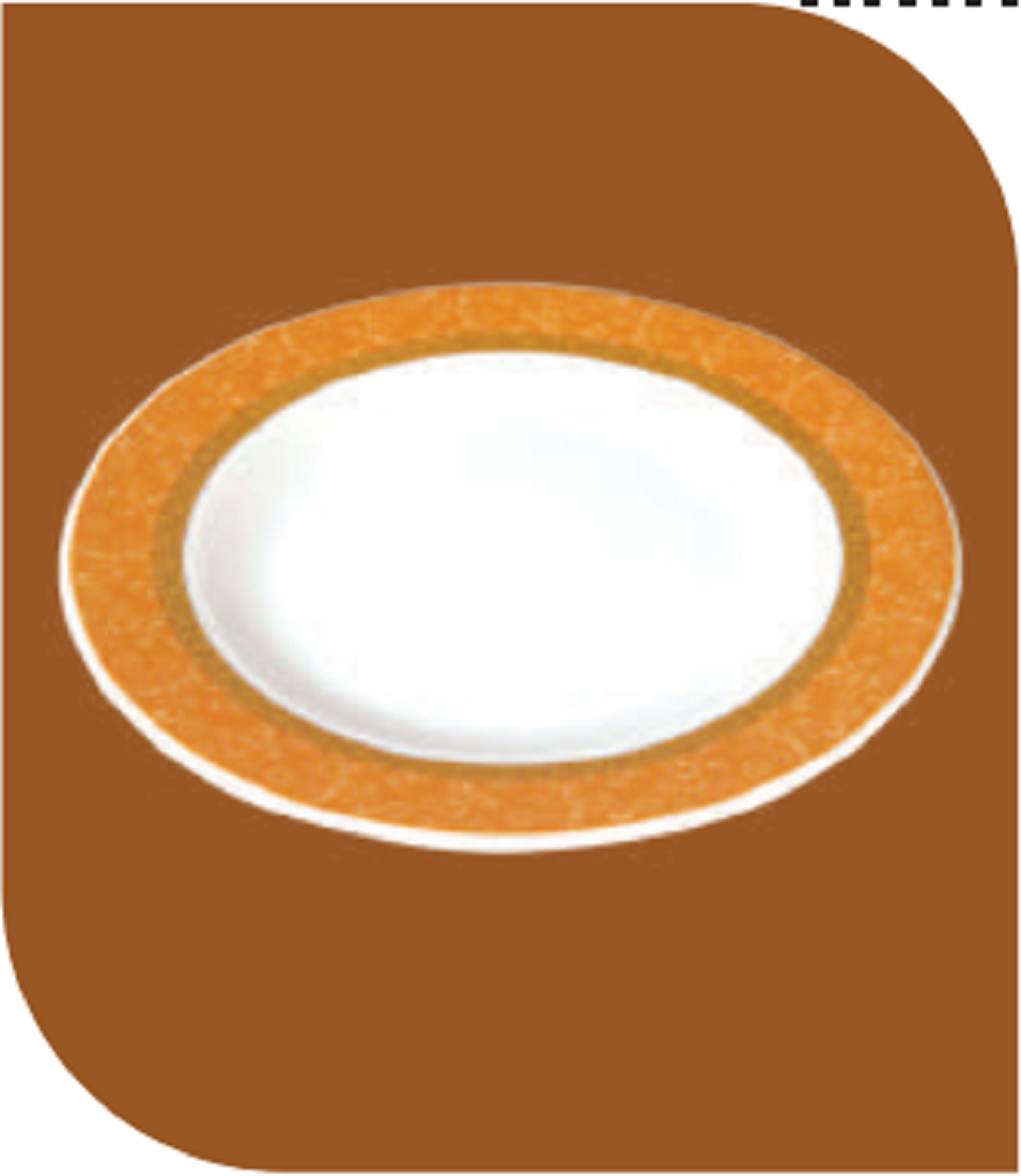 Italiano Marigold Meat Plate 8'' Brand: Italiano