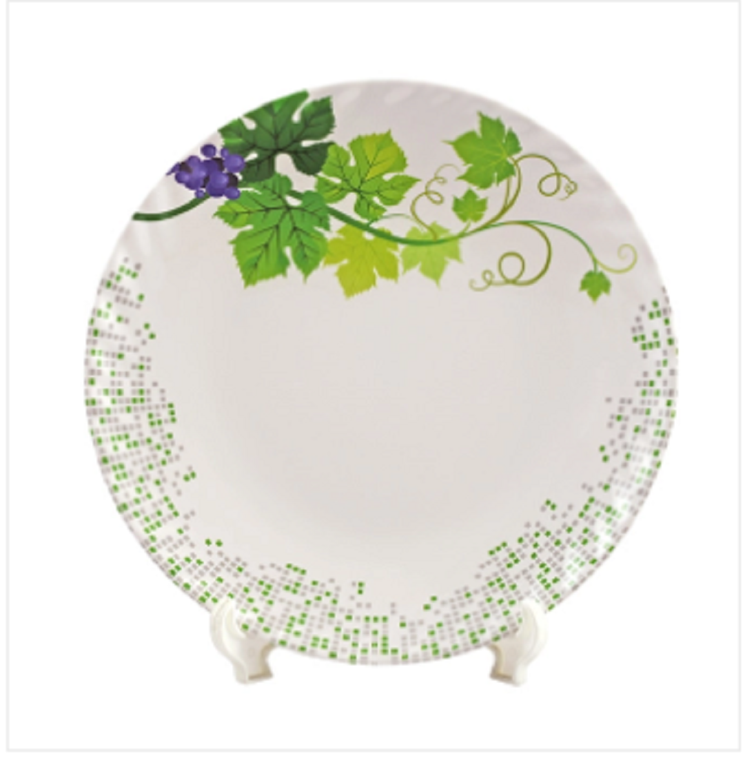 Italiano 8" Crazy Plate-Snowdrop Brand: Italiano