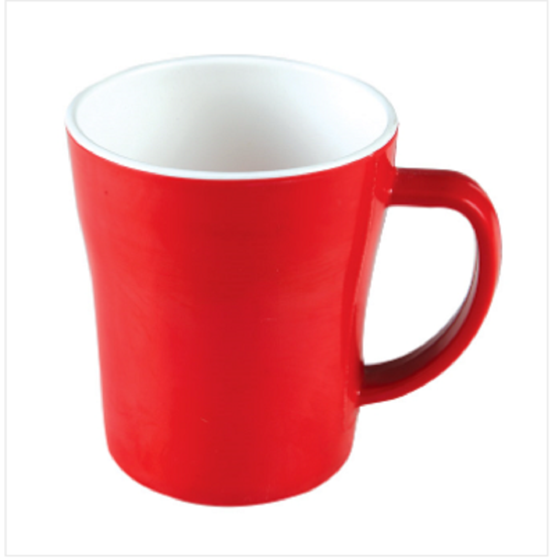 4" Round Mug Red-White Brand: Italiano