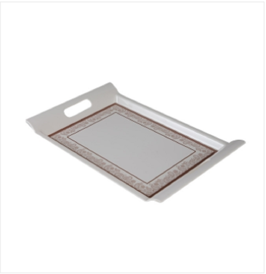 18" Rtg Handle Tray Golden Leaf Brand: Italiano