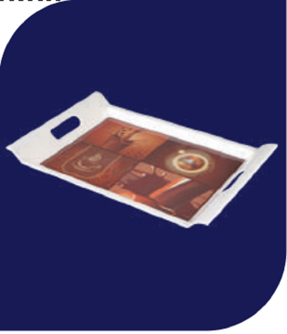Good Morning 18" Rtg Handle Tray Brand: Italiano