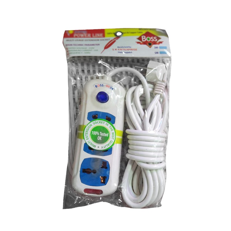 Power Line Multi Plug 2m Cable (Model-034)