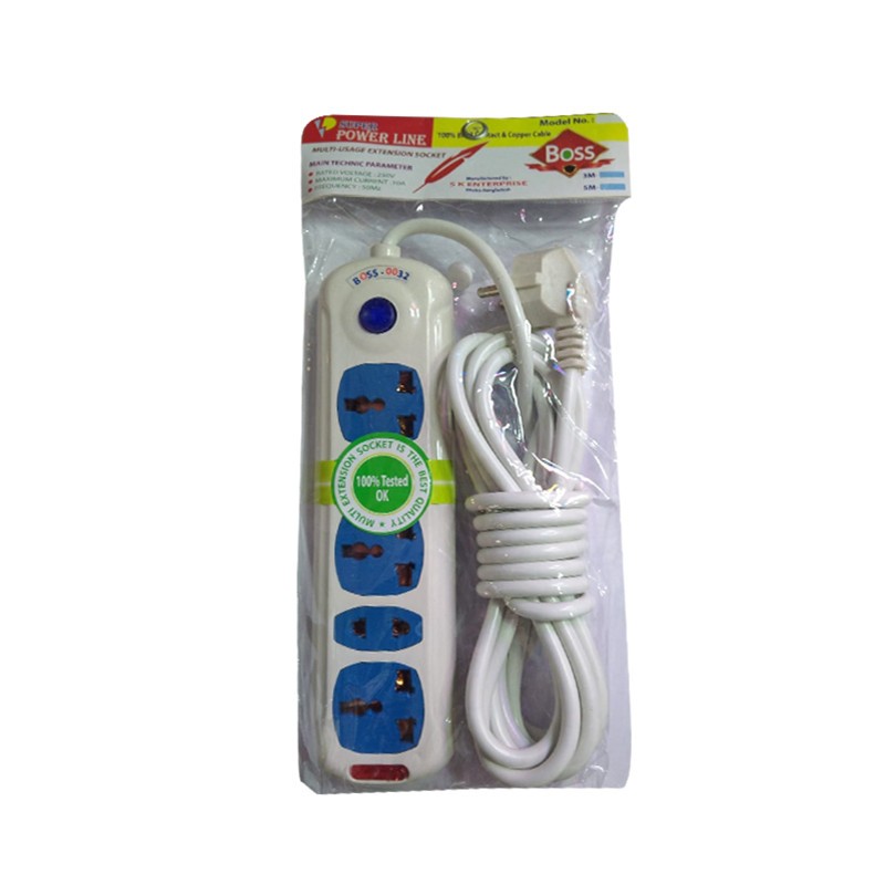 Power Line Multi Plug 2m Cable (Model-032)