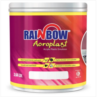 Rainbow Ape Plastic Paint Crystal Green 3.64 Liter