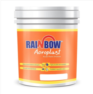 Rainbow Ape Plastic Paint Off White 18 Liter