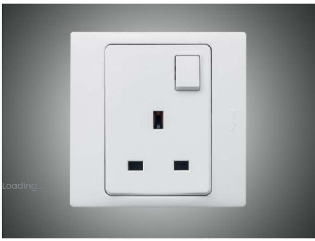 13A 3 Pin Socket + Switch Double Mallia White (281113)