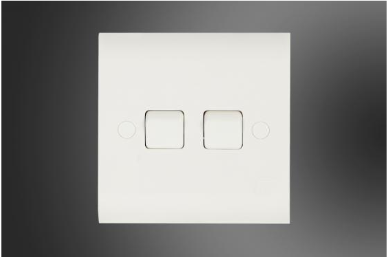 2 GANG 1 WAY SWITCH-ELEGANT