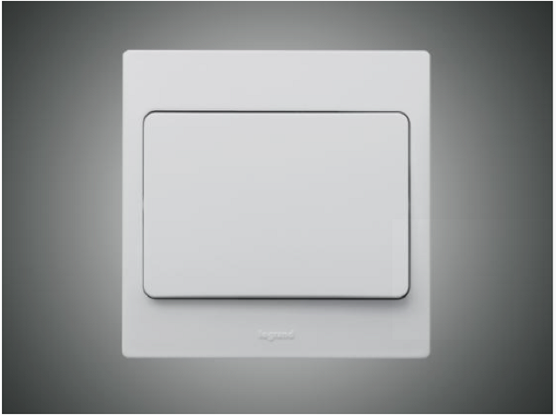 1 Gang 2 Way Switch Mallia white (281001)
