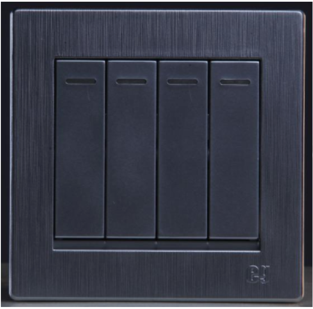 4 Gang 1 Way Switch-Silver (MGS3036/S)
