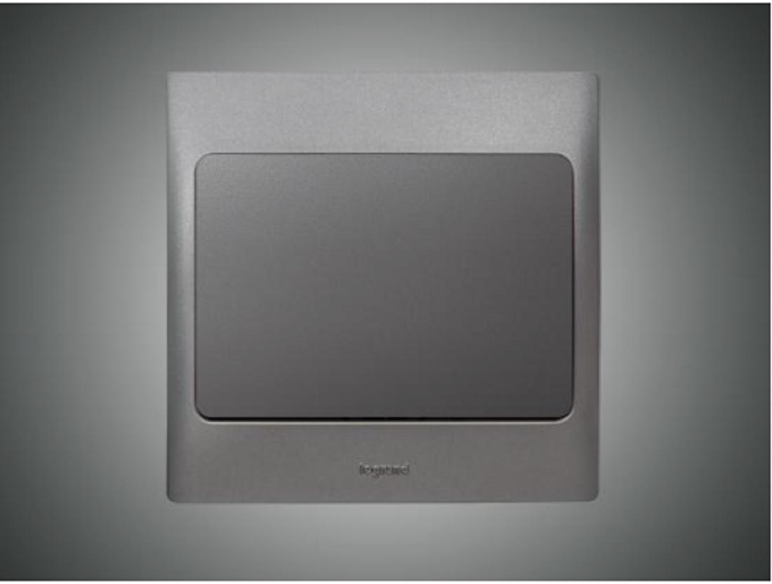 1Gang 1 Way Switch Dark Silver (283400)