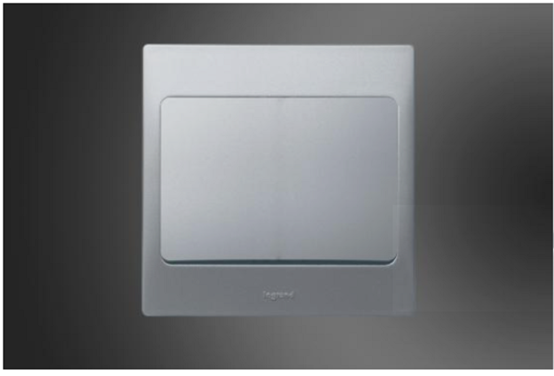 1 Gang 2 Way Switch Mallia Silver (283001)